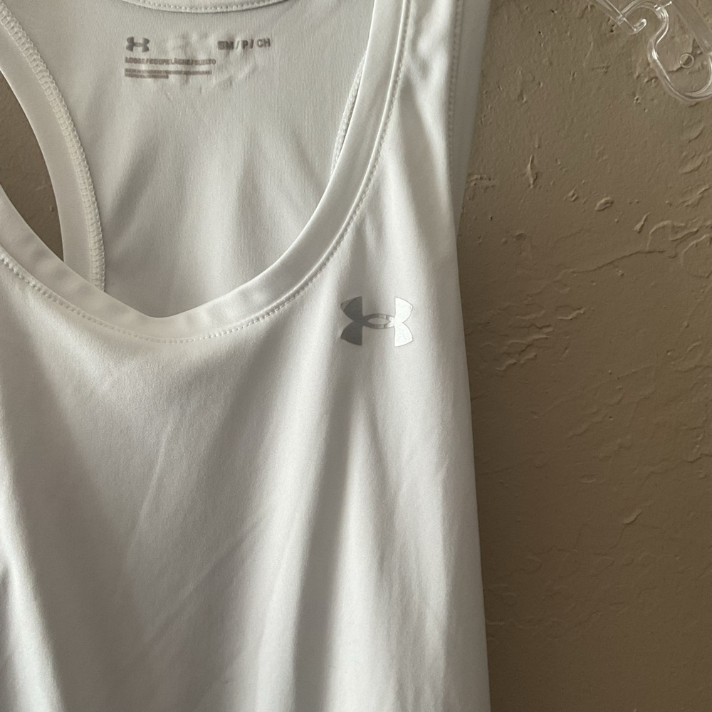 Under Armour White Women's Tank Top - Picture 3 of 6